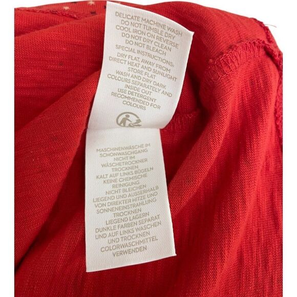 Boden Womens Odelia Dress UK 16L US 12L Red Geometric Stars Midi Patriotic NWT - Picture 7 of 13